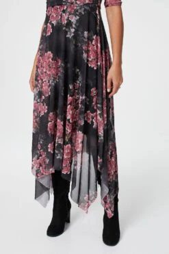 Floral Hanky Hem Wrap Dress -Hallmark Style D150806 5