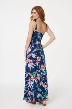 Floral Maxi Dress -Hallmark Style D152476 MULTI NAVY 4
