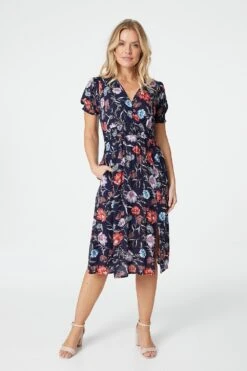 Floral Short Sleeve Dress