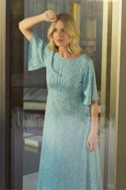 Ditsy Floral Flared Sleeve Midi Dress -Hallmark Style D1609753