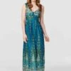 Paisley Print A-Line Maxi Dress -Hallmark Style D163467 MULTI GREEN 1