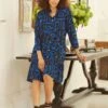 Abstract Print Mini Smock Dress -Hallmark Style D163697
