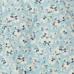 Ditsy Floral Knee Length Dress -Hallmark Style D164587 BLUE swatch