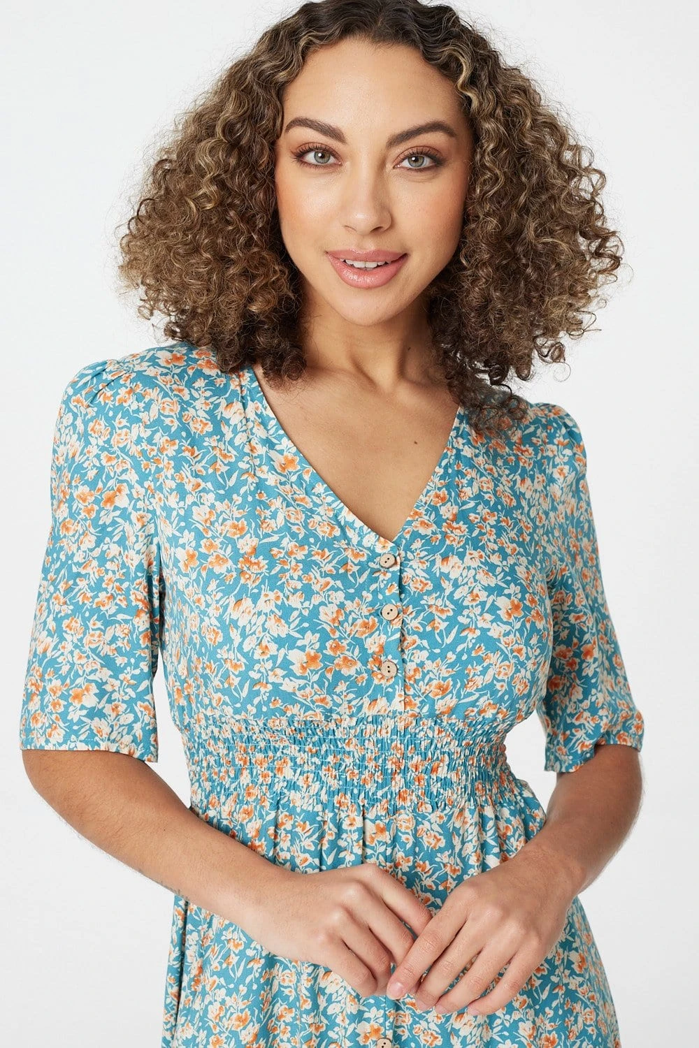 Floral 1/2 Sleeve Maxi Dress 6 Floral 1/2 Sleeve Maxi Dress - Image 4