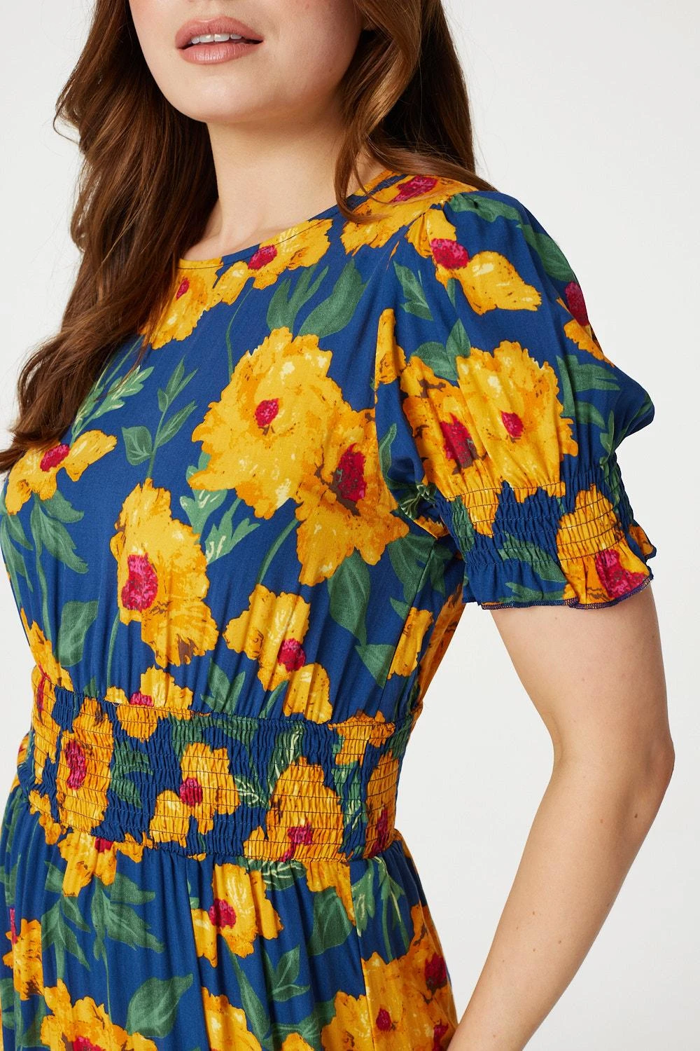 Floral Split Front Midi Tea Dress 7 Floral Split Front Midi Tea Dress - Image 5