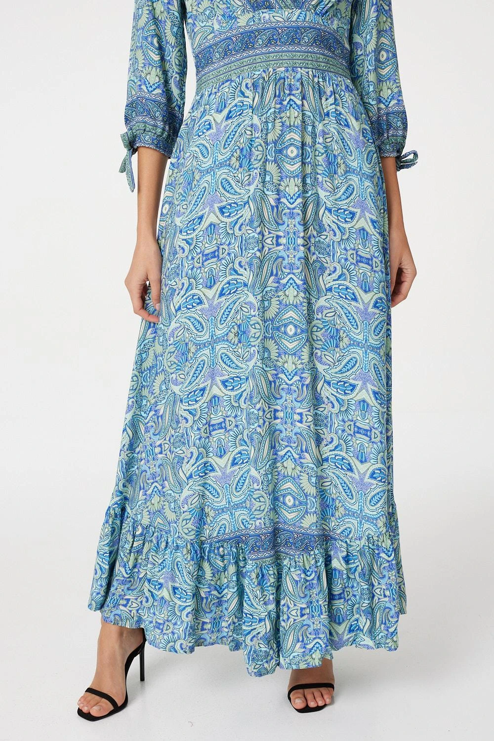 Paisley Tie Sleeve Maxi Dress 7 Paisley Tie Sleeve Maxi Dress - Image 5