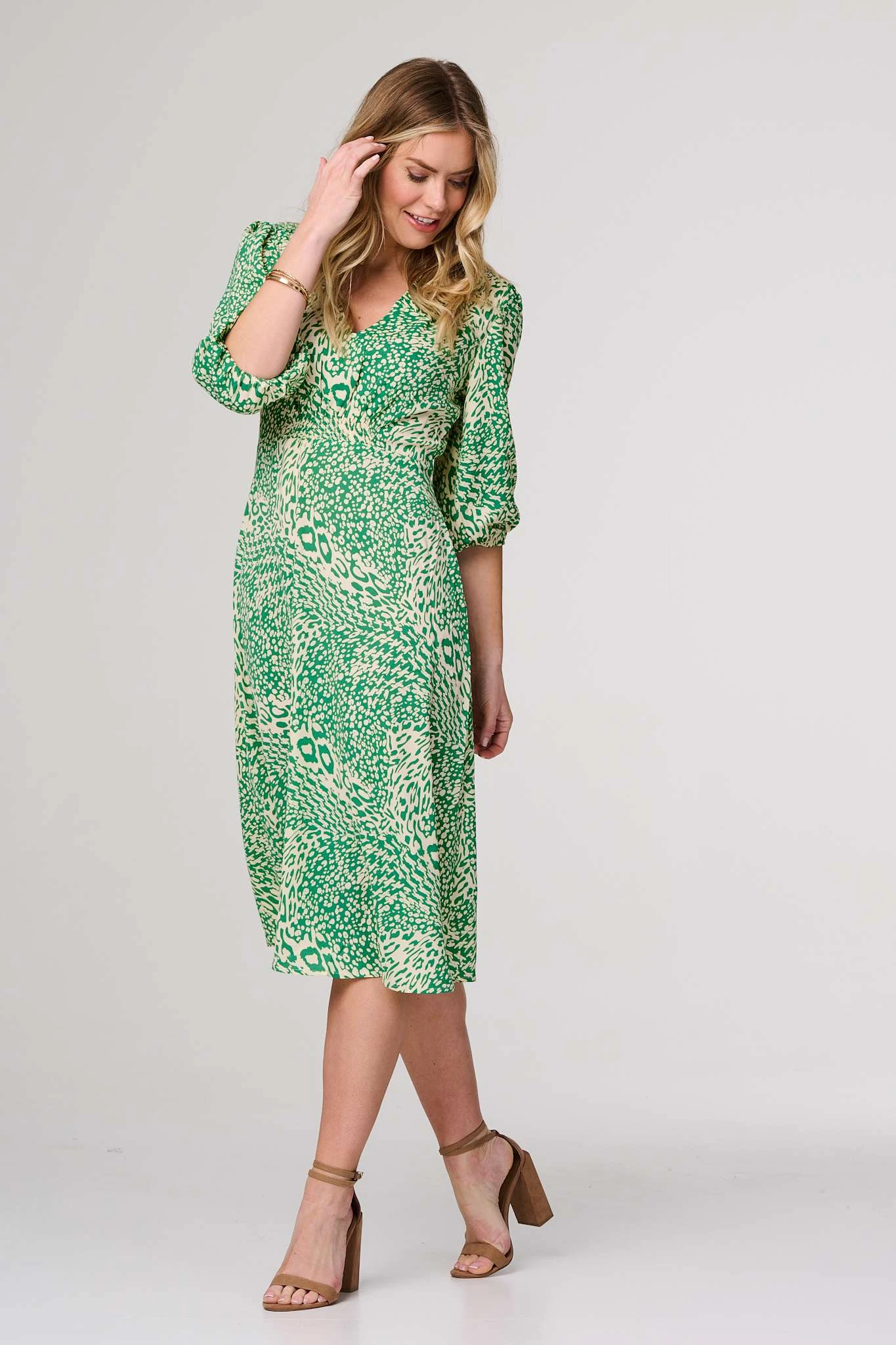 Animal Print Slim Fit Midi Dress 8 Animal Print Slim Fit Midi Dress - Image 6