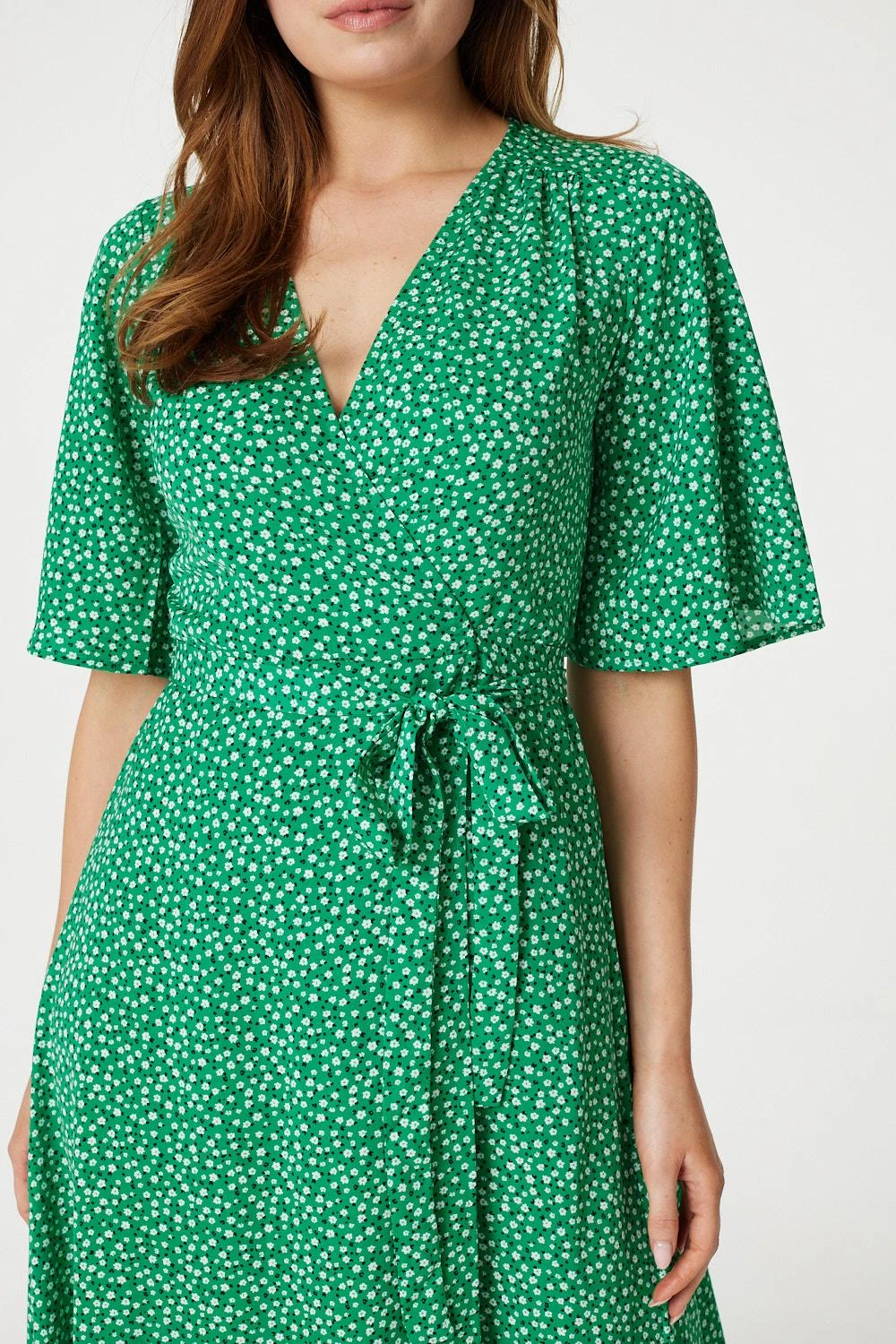 Ditsy Floral Midi Wrap Tea Dress 7 Ditsy Floral Midi Wrap Tea Dress - Image 5