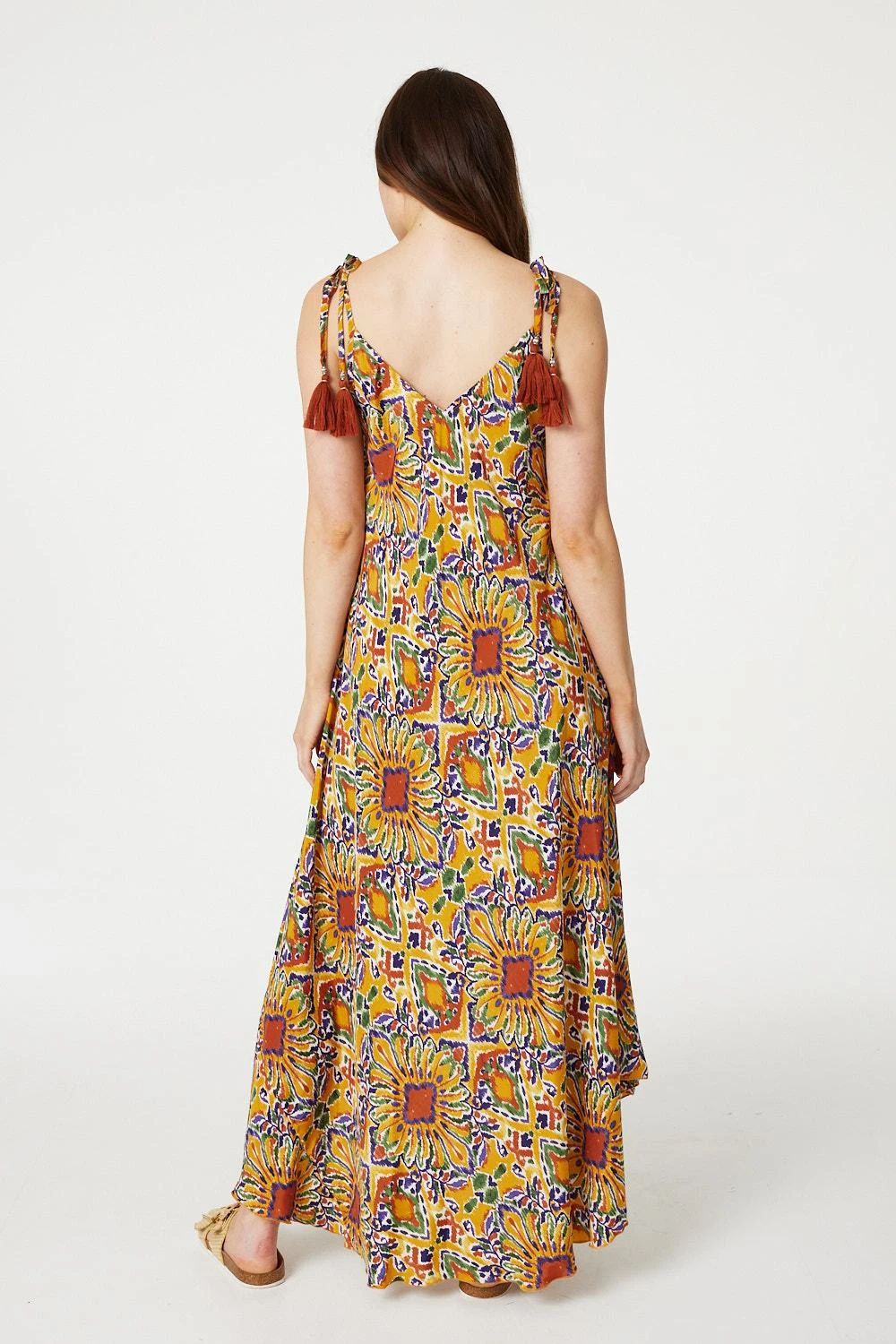 Printed Tassel Detail Maxi Dress 5 Printed Tassel Detail Maxi Dress - Image 3
