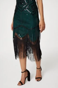 Sequin Sleeveless Flapper Dress 12 Sequin Sleeveless Flapper Dress -Hallmark Style D168308 EMERALD 6