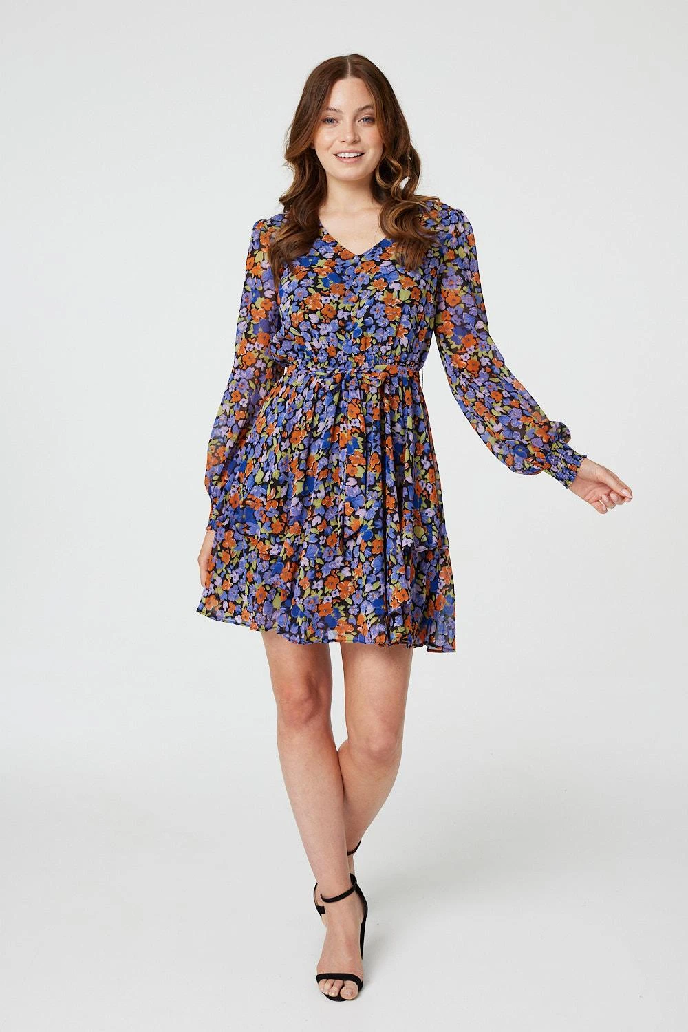 Floral Layered Hem Short Dress 4 Floral Layered Hem Short Dress - Image 2