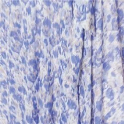 Tie Dye Print 1/2 Sleeve Midi Dress -Hallmark Style D169263 BLUE swatch