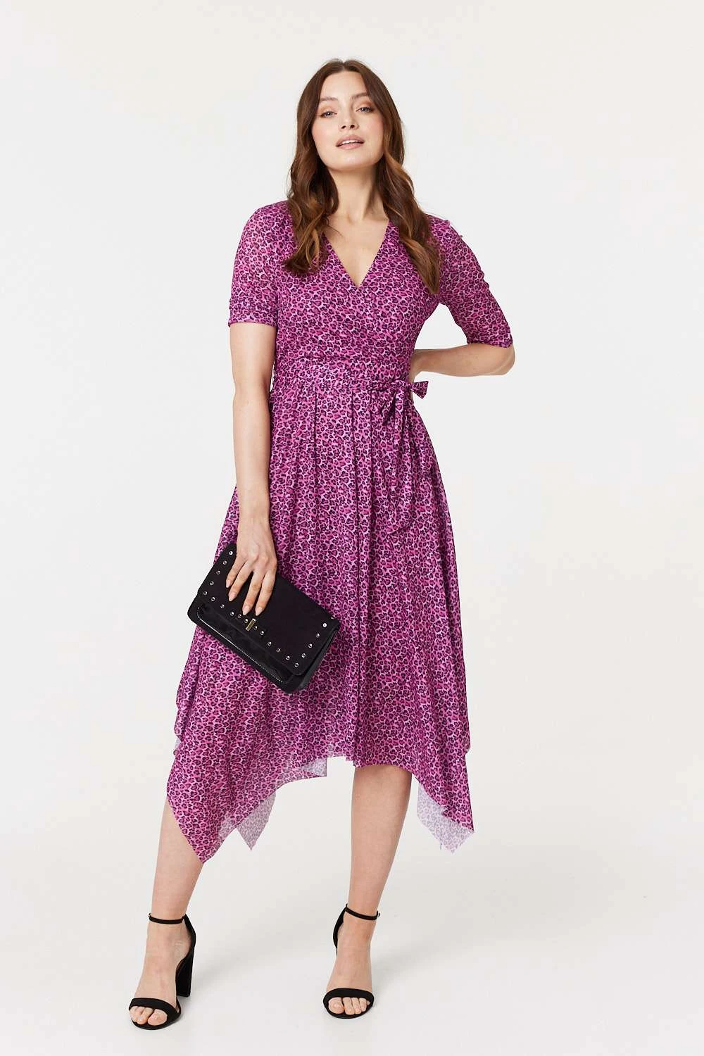 Animal Print Tie Waist Midi Dress 10 Animal Print Tie Waist Midi Dress - Image 8