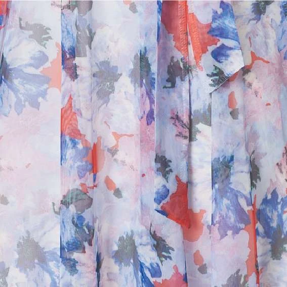 Floral Semi Sheer Layered Midi Dress 10 Floral Semi Sheer Layered Midi Dress - Image 8