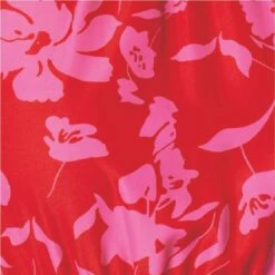 Floral Halter Neck Short Tiered Dress -Hallmark Style D169970 PINK swatch