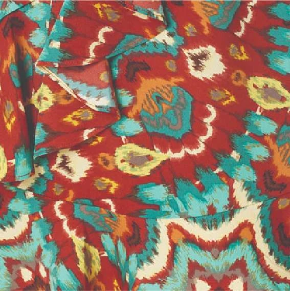 Printed Ruffle Front Wrap Dress 9 Printed Ruffle Front Wrap Dress - Image 7