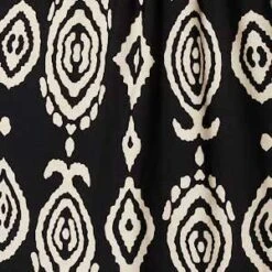 Printed Sleeveless Empire Maxi Dress -Hallmark Style D170661 BLACKANDWHITE swatch