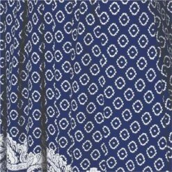 Printed 1/2 Sleeve Midi Dress -Hallmark Style D170667 MULTI NAVY swatch