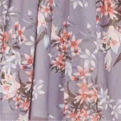 Floral Layered V-Neck Midi Dress -Hallmark Style D170675 MULTI GREY swatch