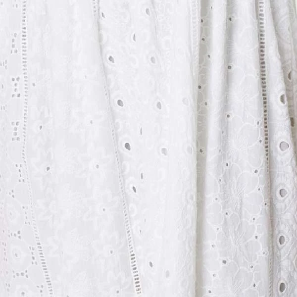 Broderie Anglaise 3/4 Sleeve Midi Dress 9 Broderie Anglaise 3/4 Sleeve Midi Dress - Image 7