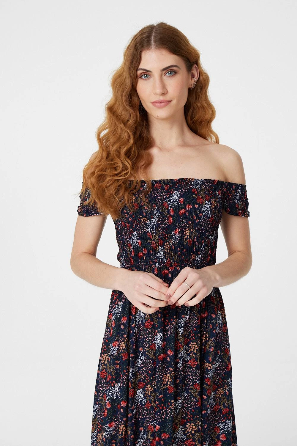 Floral Bardot Maxi Dress 4 Floral Bardot Maxi Dress - Image 2