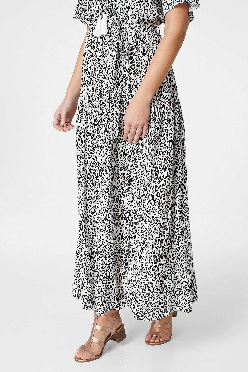 Animal Print Tie Front Maxi Dress 6 Animal Print Tie Front Maxi Dress - Image 4