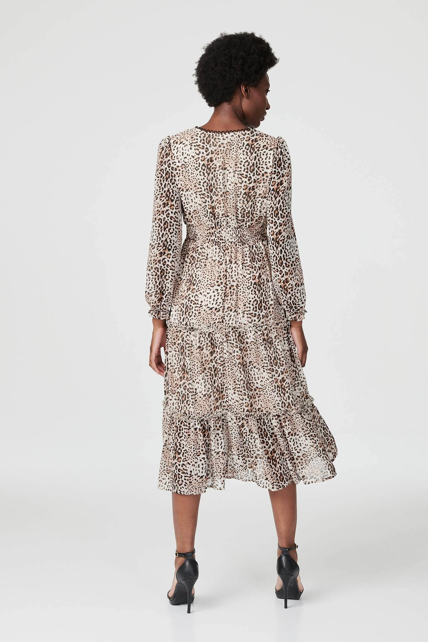 Leopard Print Long Sleeve Dress 5 Leopard Print Long Sleeve Dress - Image 3