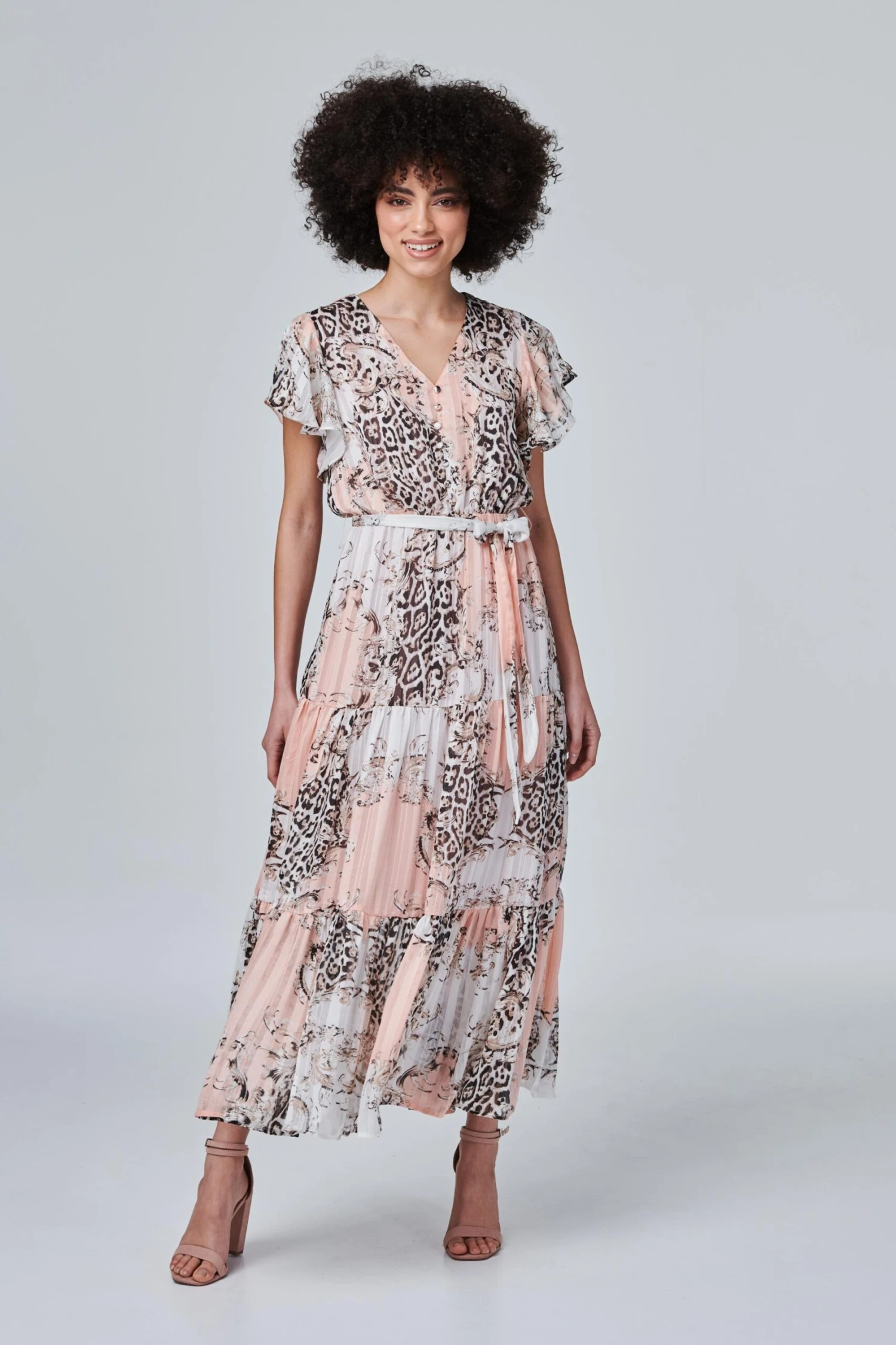 Animal Print Tiered Maxi Dress 5 Animal Print Tiered Maxi Dress - Image 3