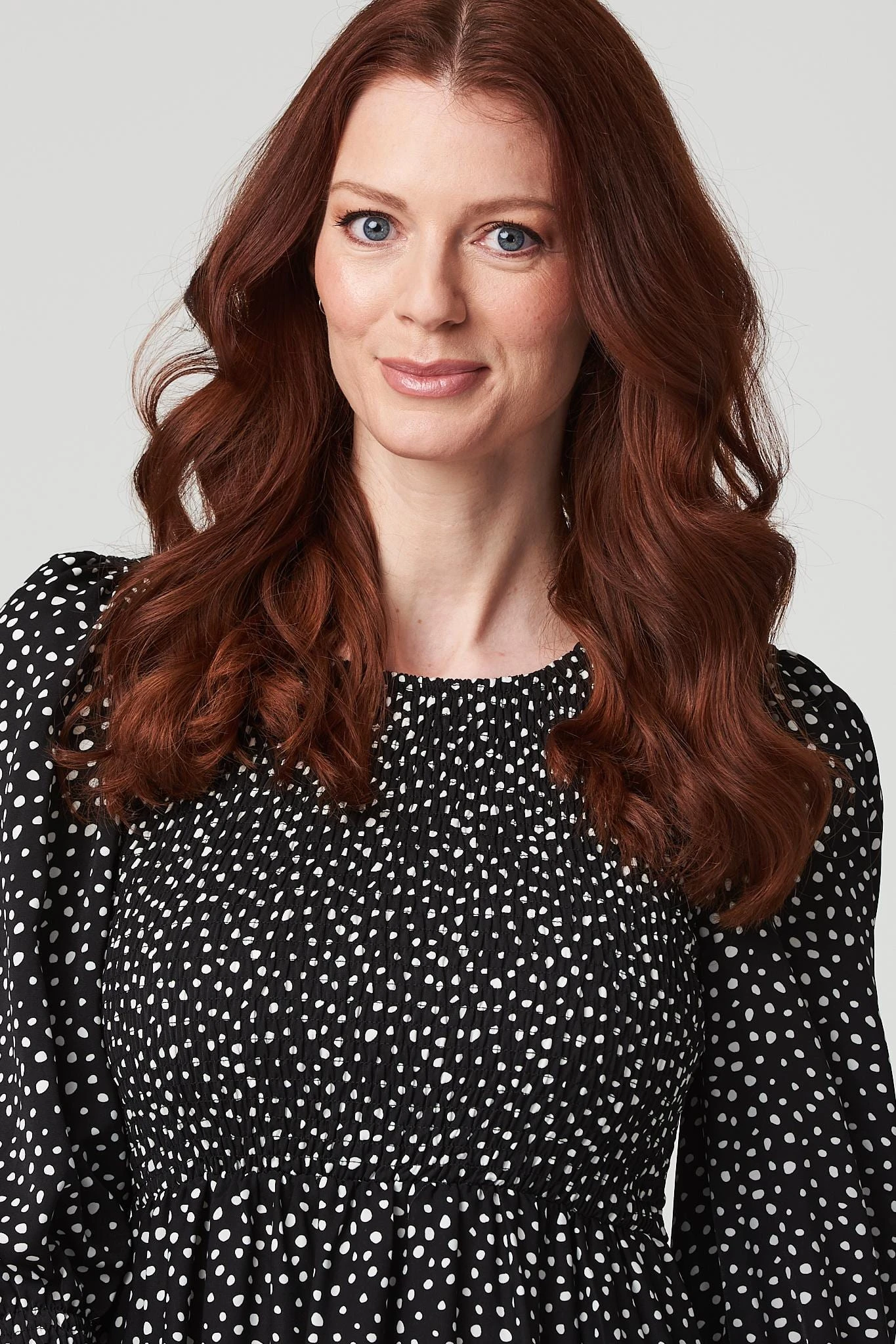 Spotty Print Smocked Dress 5 Spotty Print Smocked Dress - Image 4