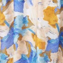 Printed 1/2 Sleeve Belted Midi Dress 17 Printed 1/2 Sleeve Belted Midi Dress -Hallmark Style D516697 MULTI BLUE swatch