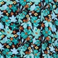 Floral Sleeveless Relaxed Short Dress 15 Floral Sleeveless Relaxed Short Dress -Hallmark Style D517363 MULTI BLACK swatch