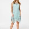 Floral Lace Occasion Skater Dress 2 Floral Lace Occasion Skater Dress -Hallmark Style D725665 MINT 1