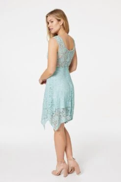 Floral Lace Occasion Skater Dress -Hallmark Style D725665 MINT 6