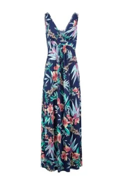 Floral Maxi Dress -Hallmark Style D726280 NAVY 5 698644de df54 42a6 af1e 0e531c542b2f