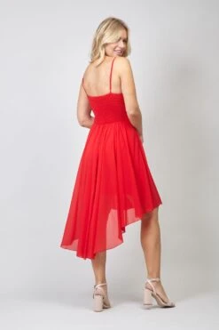 Strappy High Low Dress 10 Strappy High Low Dress -Hallmark Style D728904 RED 3