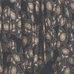 Printed Shirred Waist Maxi Dress -Hallmark Style D731349 NAVY swatch