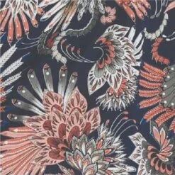 Printed Sleeveless Maxi Sun Dress -Hallmark Style D732272 MULTI NAVY swatch