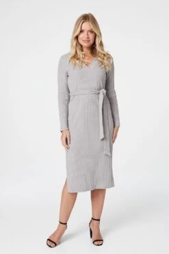 Polo Collar Knit Dress