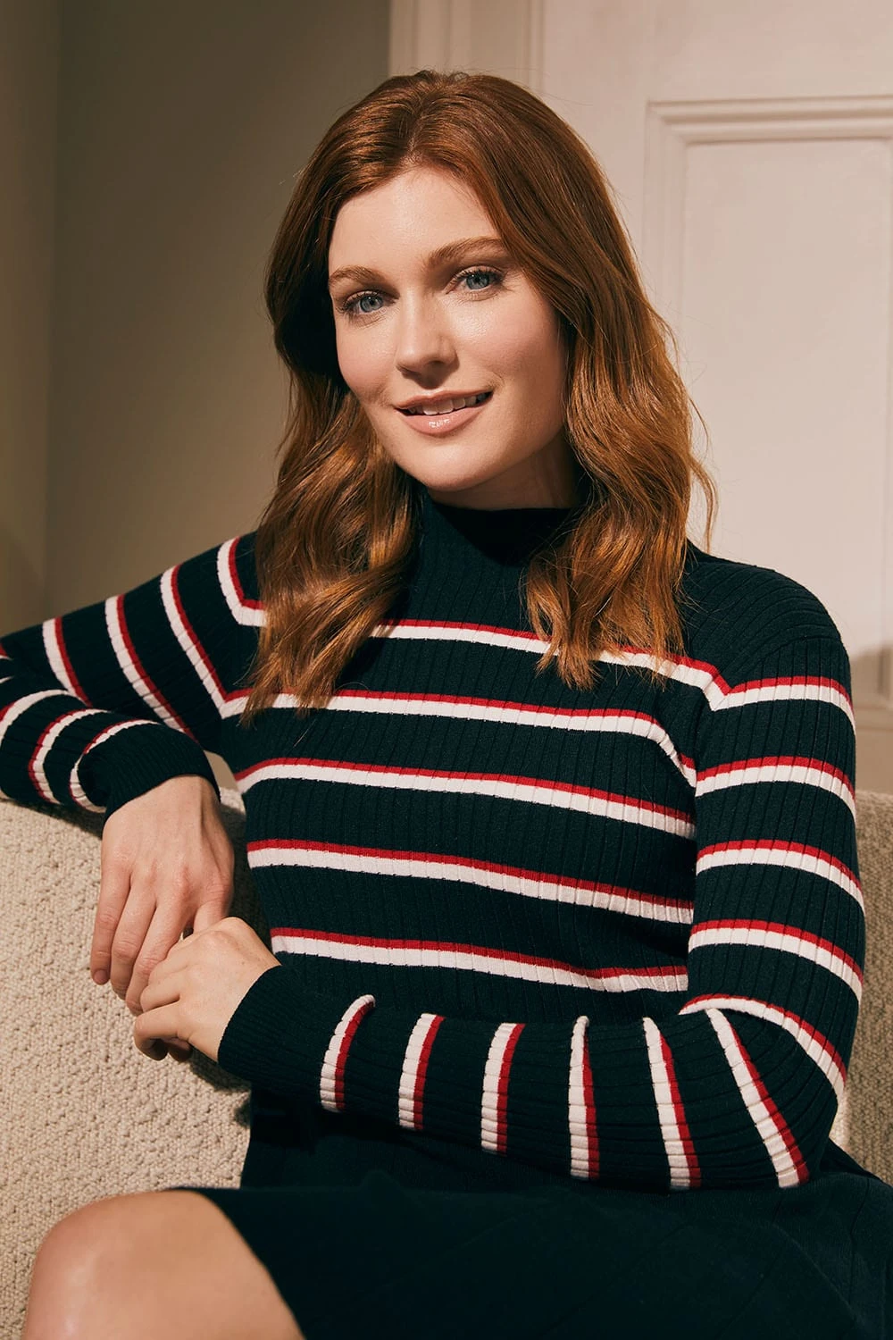 Striped Long Sleeve Knit Dress 5 Striped Long Sleeve Knit Dress - Image 3