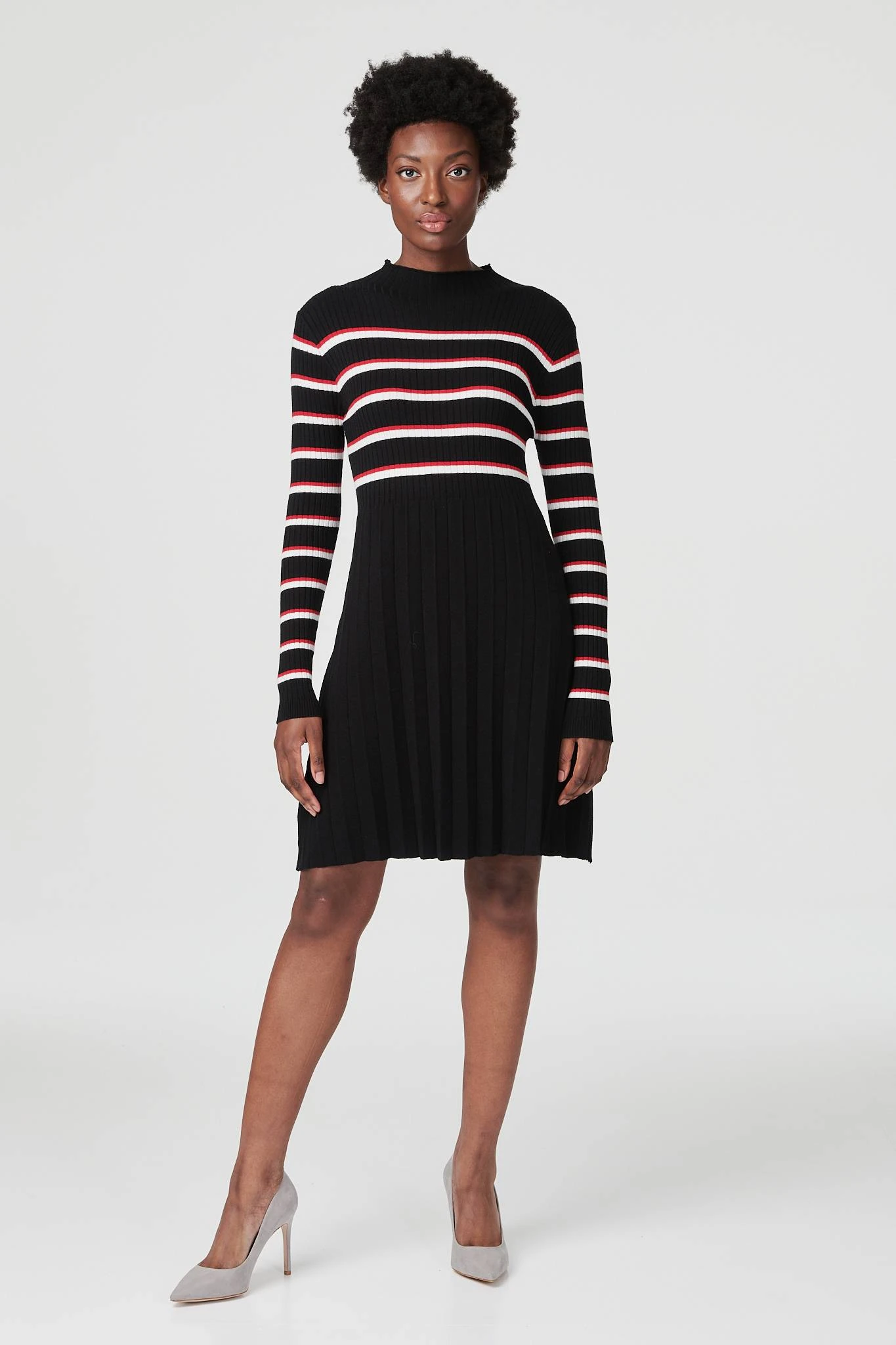 Striped Long Sleeve Knit Dress 7 Striped Long Sleeve Knit Dress - Image 5