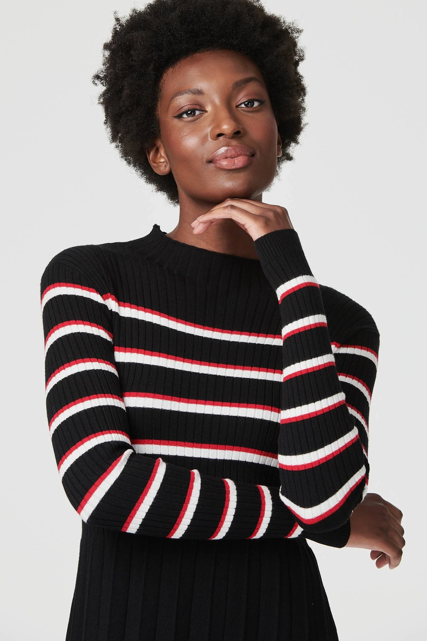 Striped Long Sleeve Knit Dress 9 Striped Long Sleeve Knit Dress - Image 7