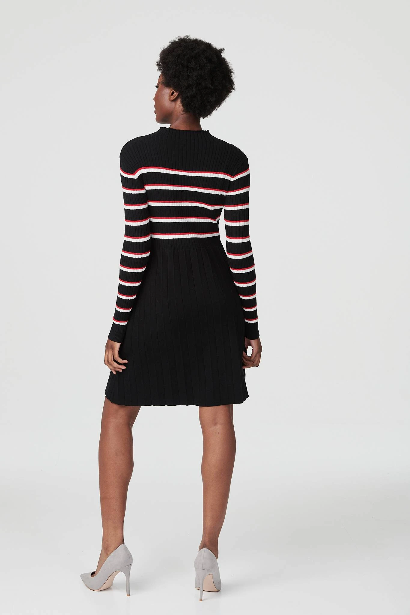 Striped Long Sleeve Knit Dress 8 Striped Long Sleeve Knit Dress - Image 6