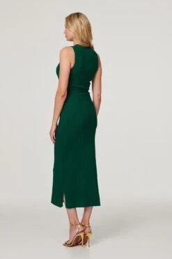 Sleeveless Knit Shift Dress -Hallmark Style KD168618 GREEN 5